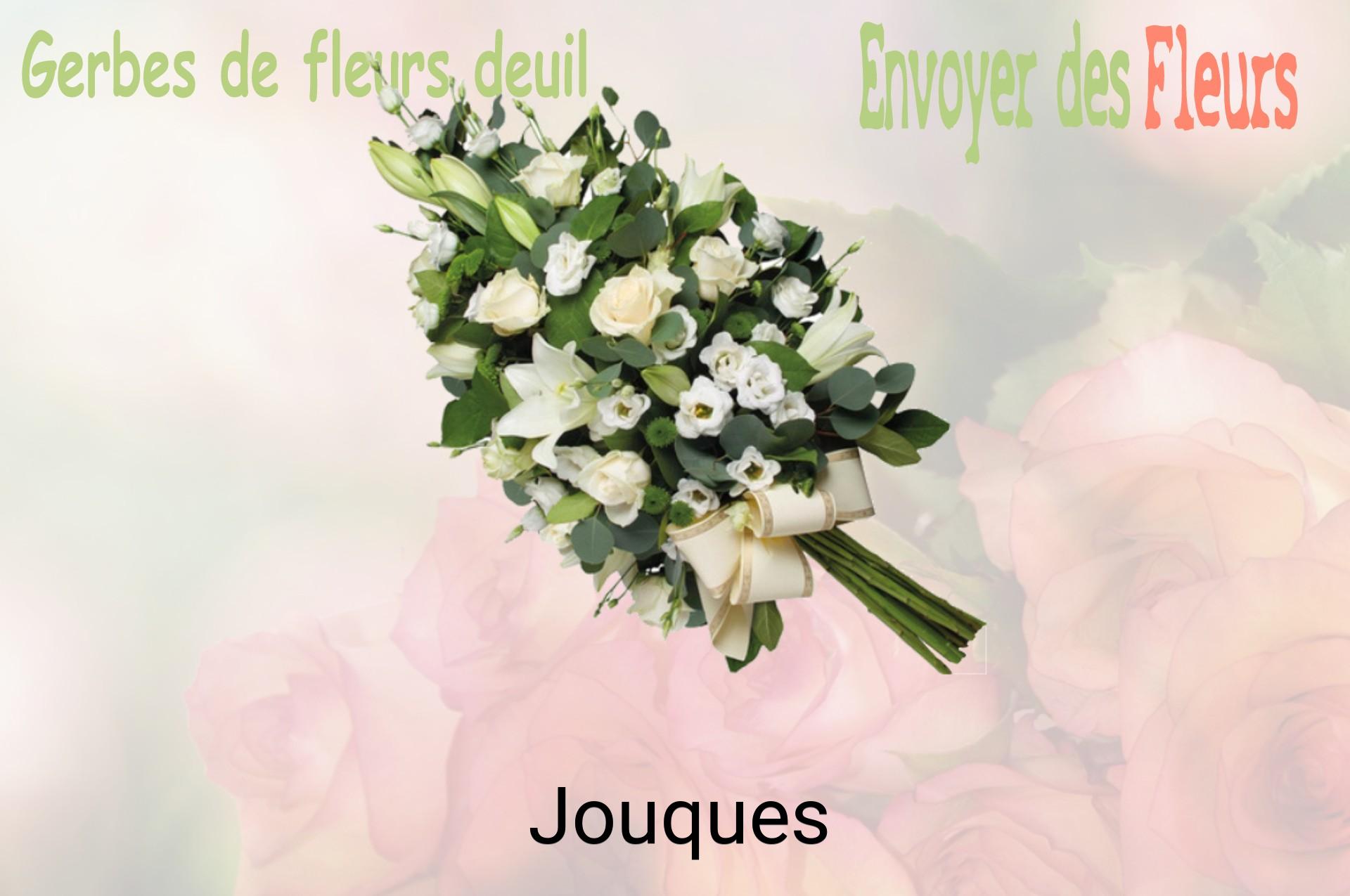 Gerbe de fleurs de deuil livrée à Jouques